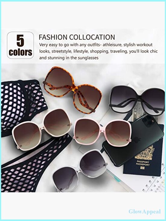 Oversized Cat Eye Hybrid Butterfly Sunglasses UV Protection